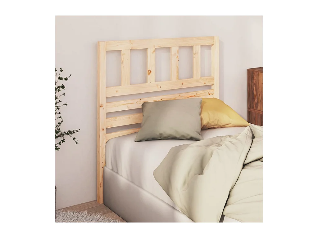 Testiera 96x4x100 cm Legno massello di pino