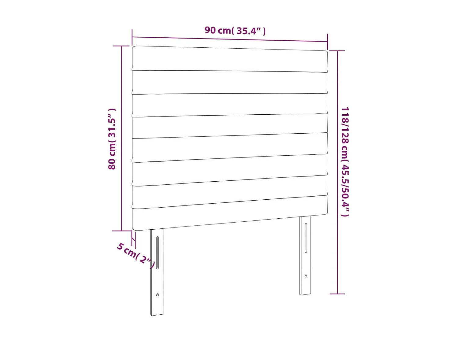 Hoofdborden 2 stuks Donkergroen 90x5x78/88 cm Fluweel