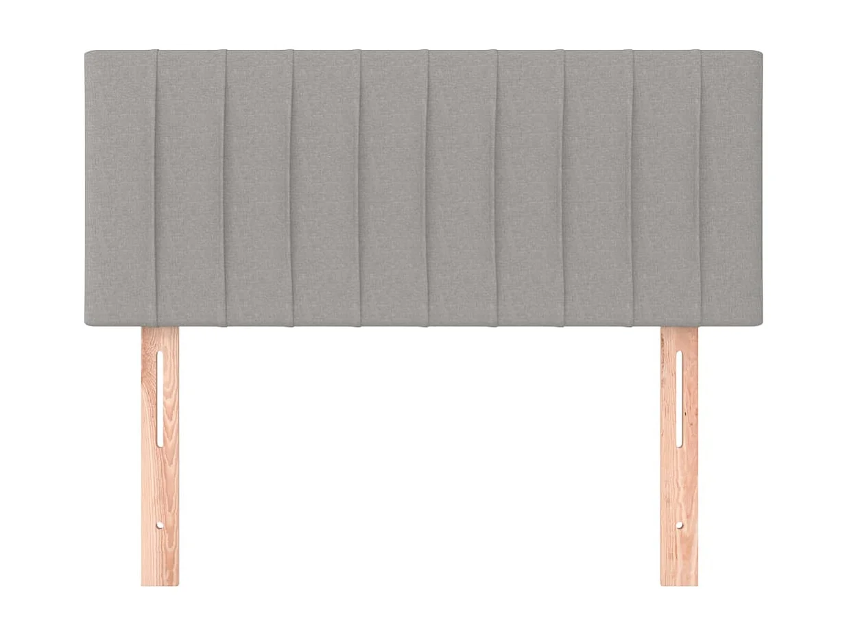 Tête de lit Gris clair 80x5x78/88 cm Tissu