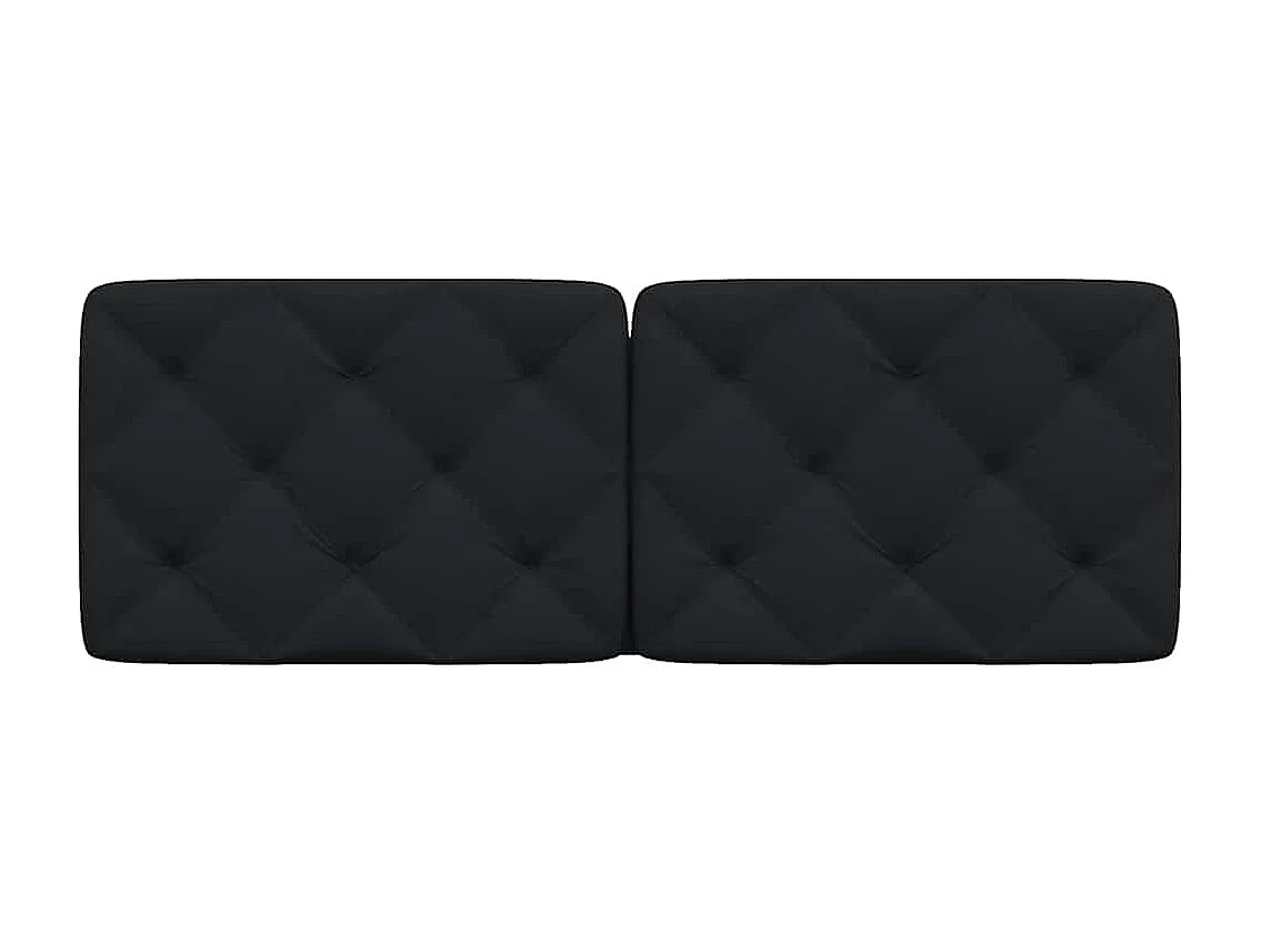 Cojín cabecero negro tela 140 cm