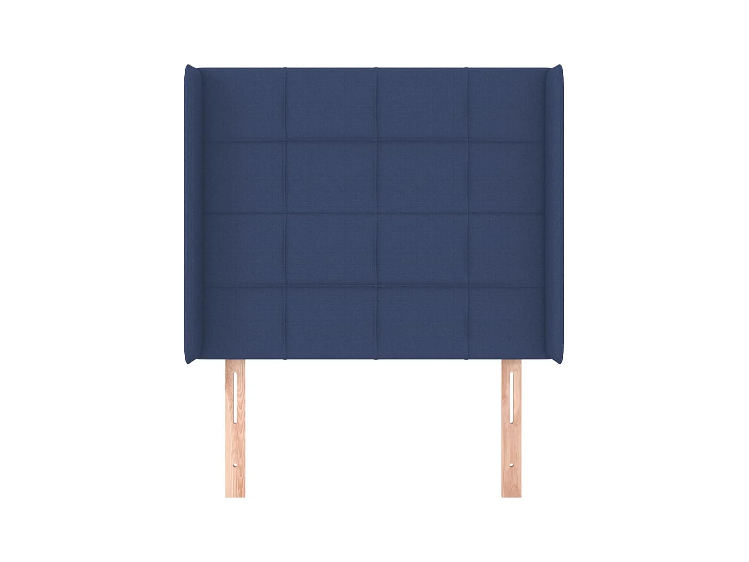 Hoofdbord met vleugels Blauw 93x16x118/128 cm Stof