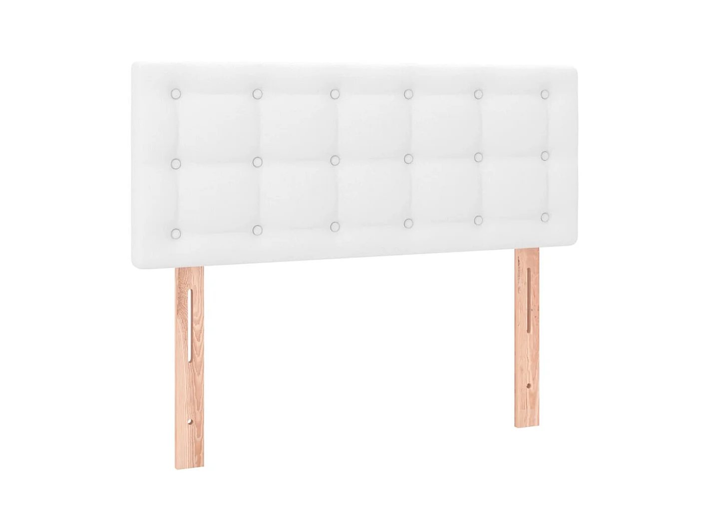 LED Hoofdbord Wit 80x5x78/88 cm Kunstleer