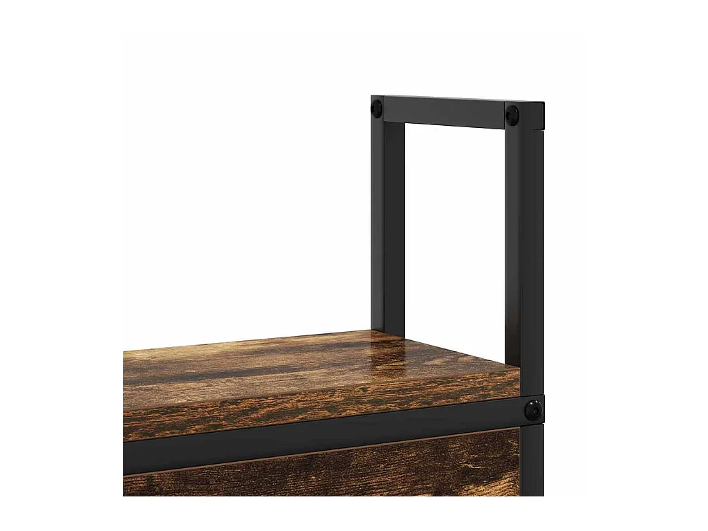 Opberghoofdbord met oplaadstation gerookt eiken 100 cm