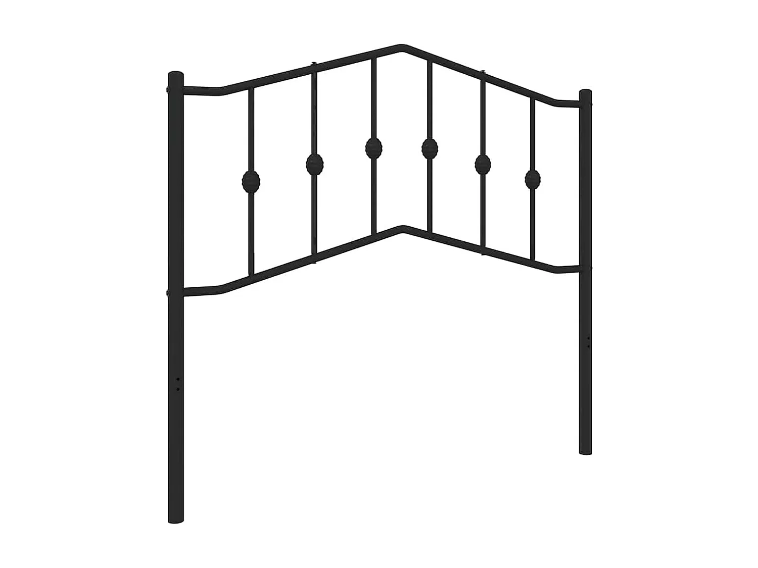 Tête de lit métal noir 100 cm