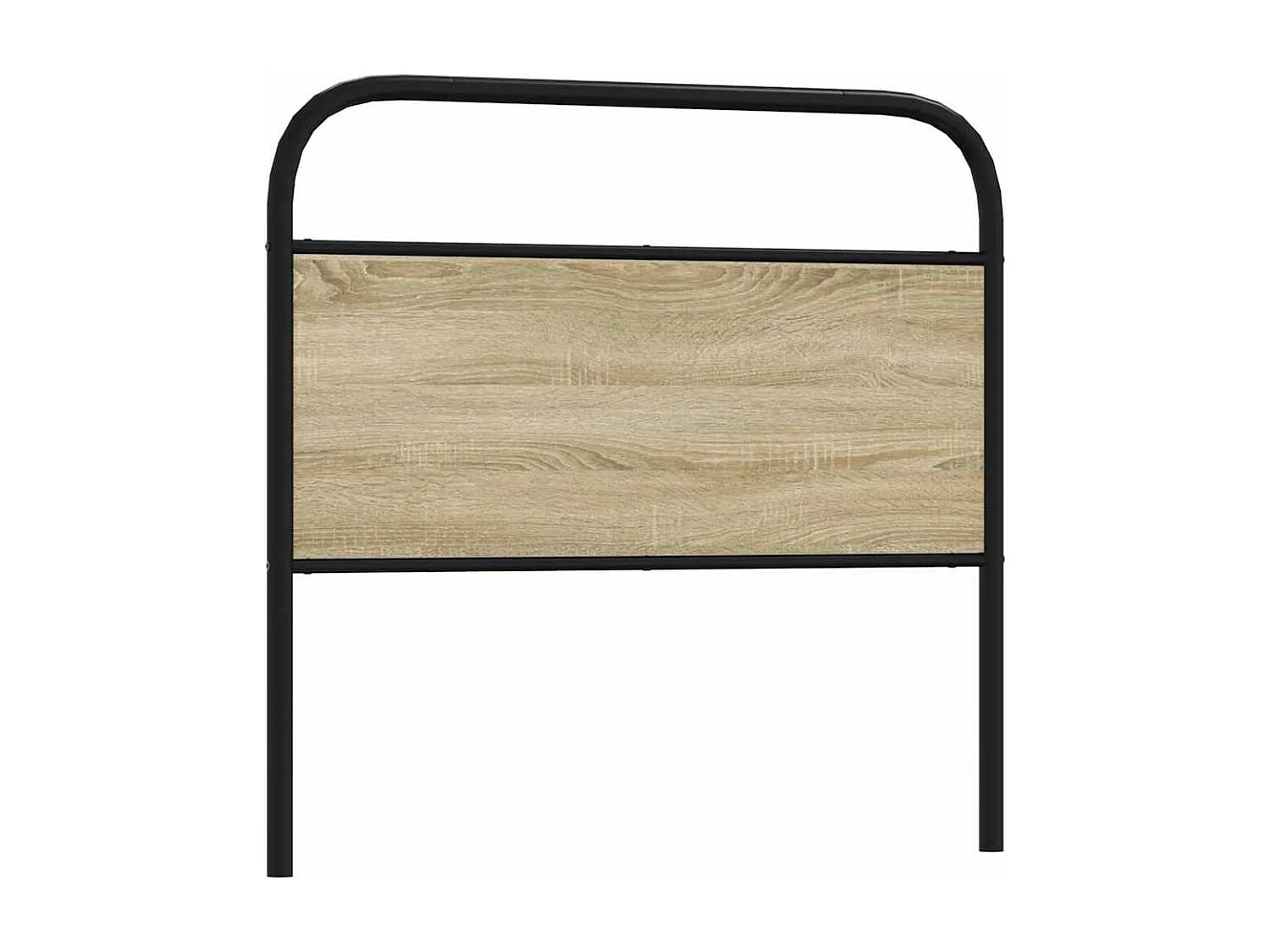 Tête de lit chêne sonoma 90 cm acier et bois d'ingénierie