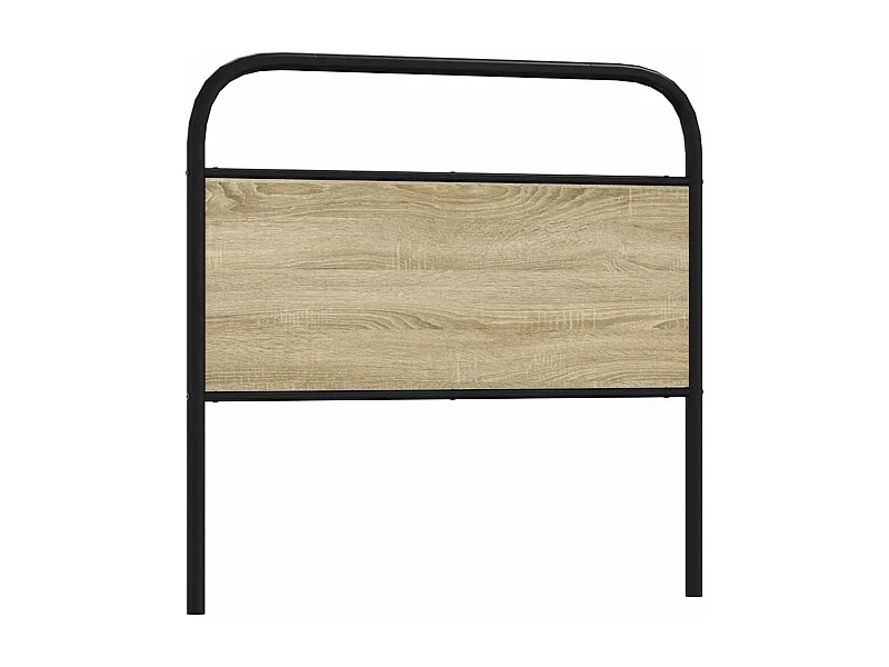 Tête de lit chêne sonoma 90 cm acier et bois d'ingénierie