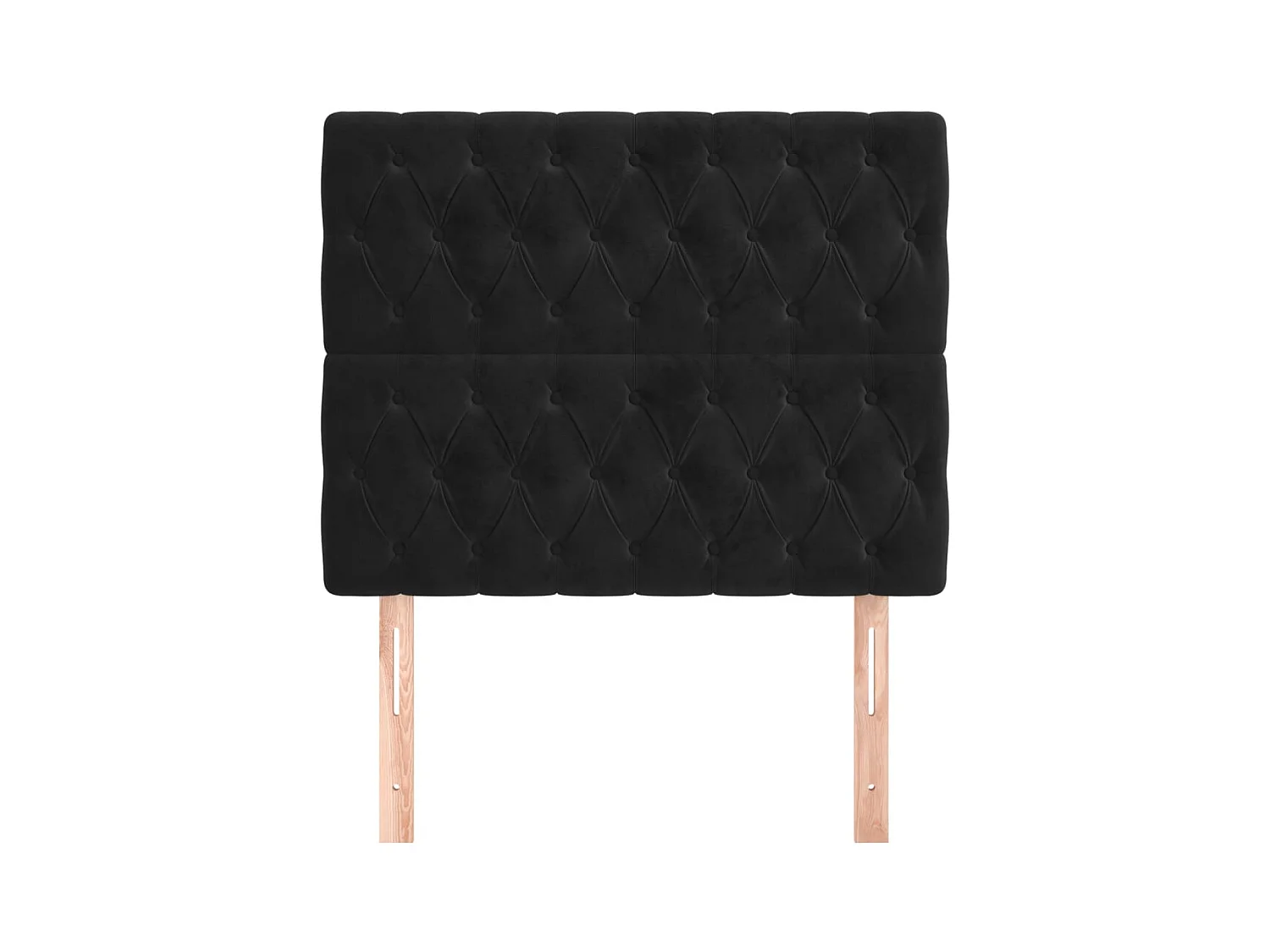 Cabeceros 2 uds Negro 100x7x78/88 cm Terciopelo