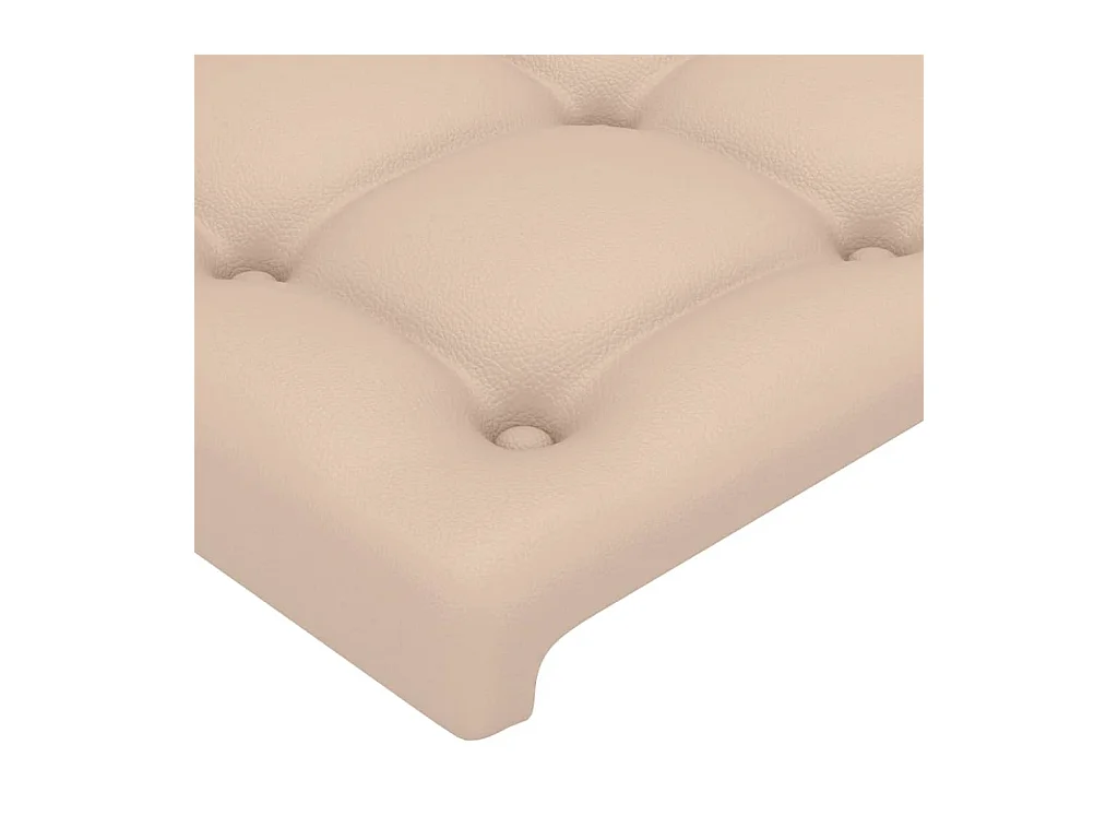 Hoofdbord met oren Cappuccino 147x16x118/128 cm