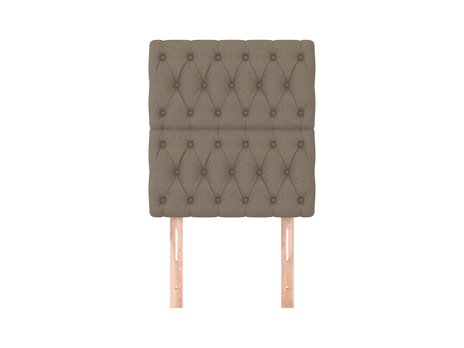 Cabeceros 2 uds Taupe 80x7x78/88 cm Tela