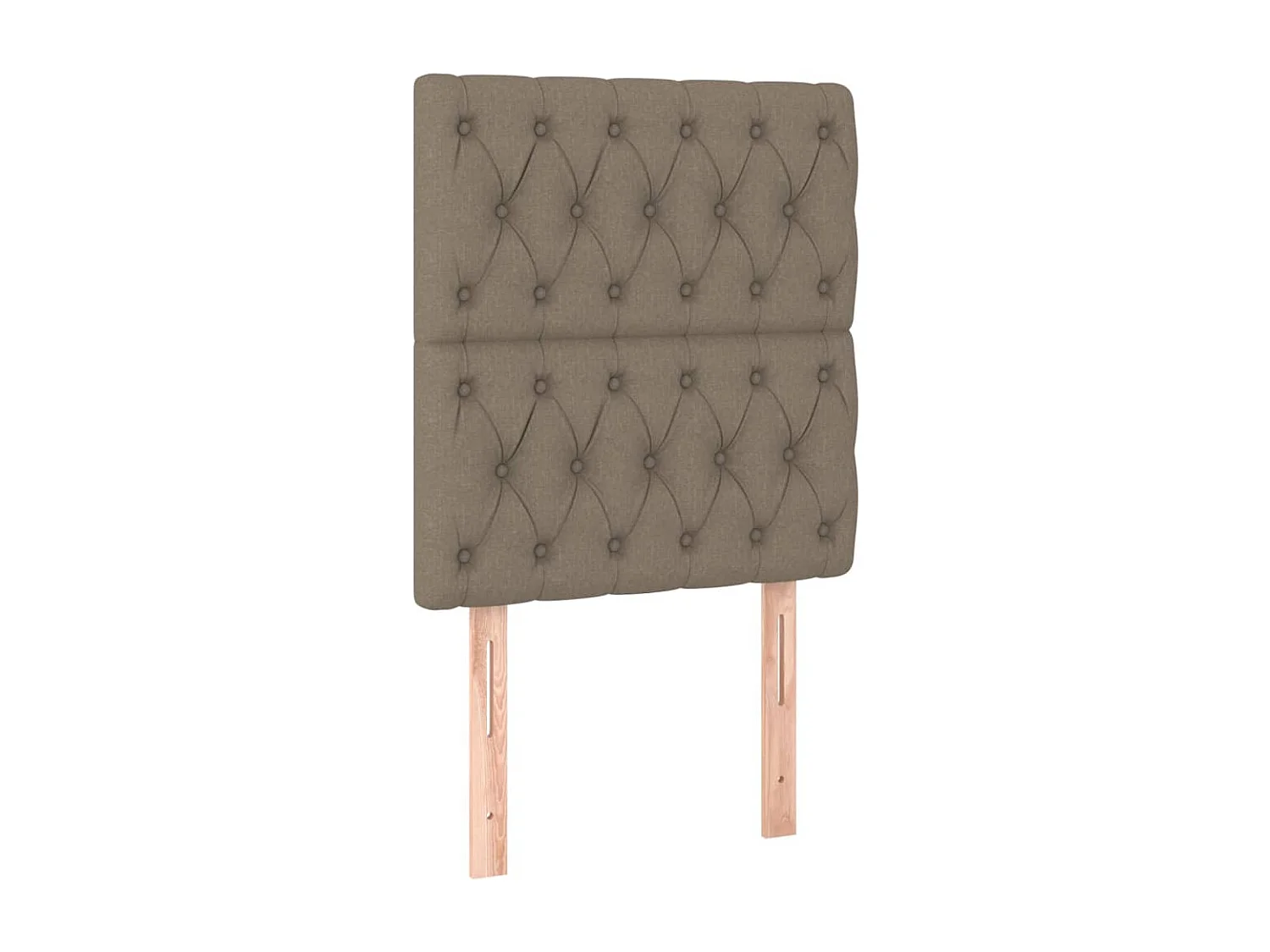 Kopfteile 2 Stk. Taupe 80x7x78/88 cm Stoff