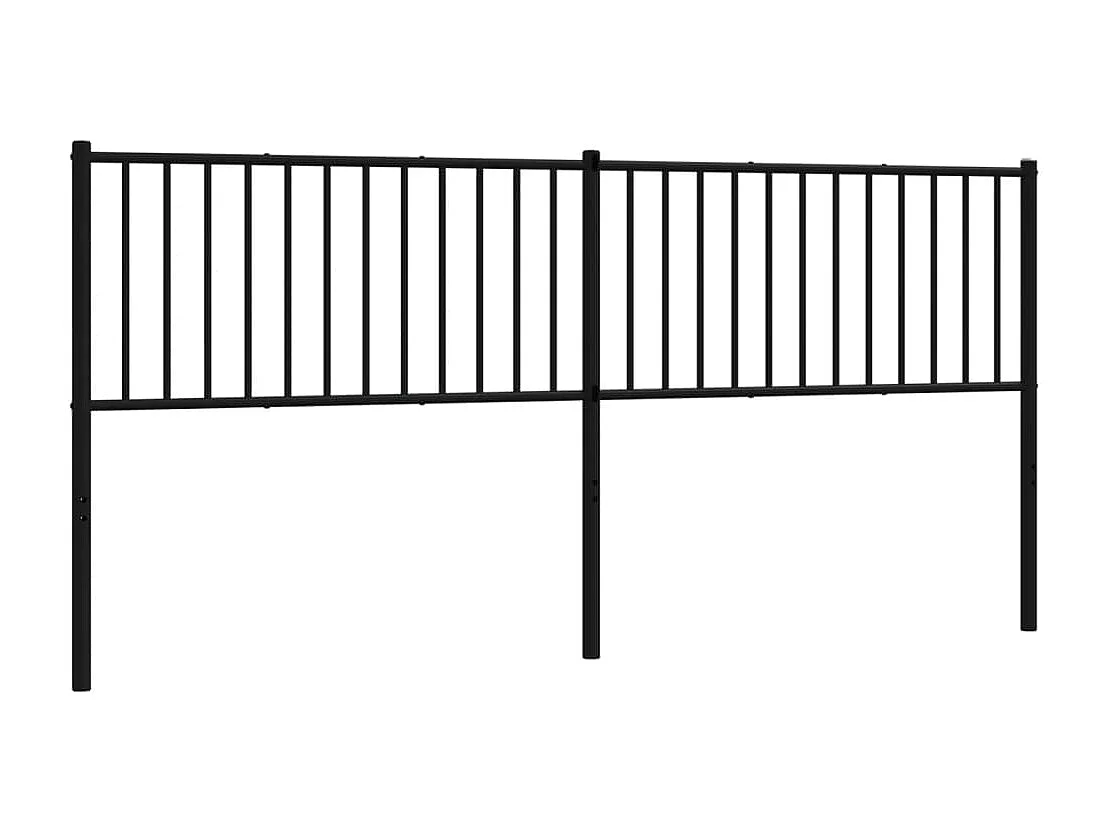 Tête de lit métal noir 193 cm