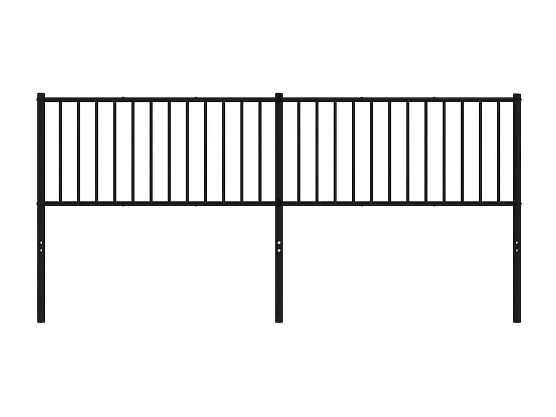 Tête de lit métal noir 193 cm
