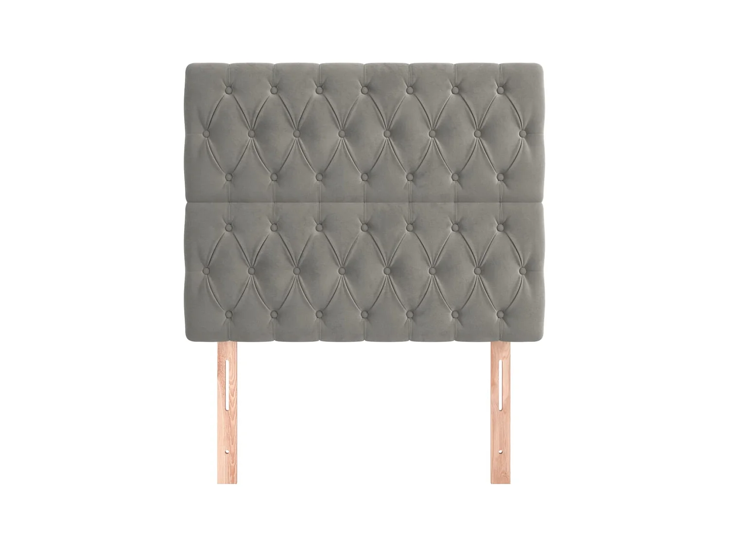 Cabeceros 2 uds Gris Claro 90x7x78/88 cm Terciopelo