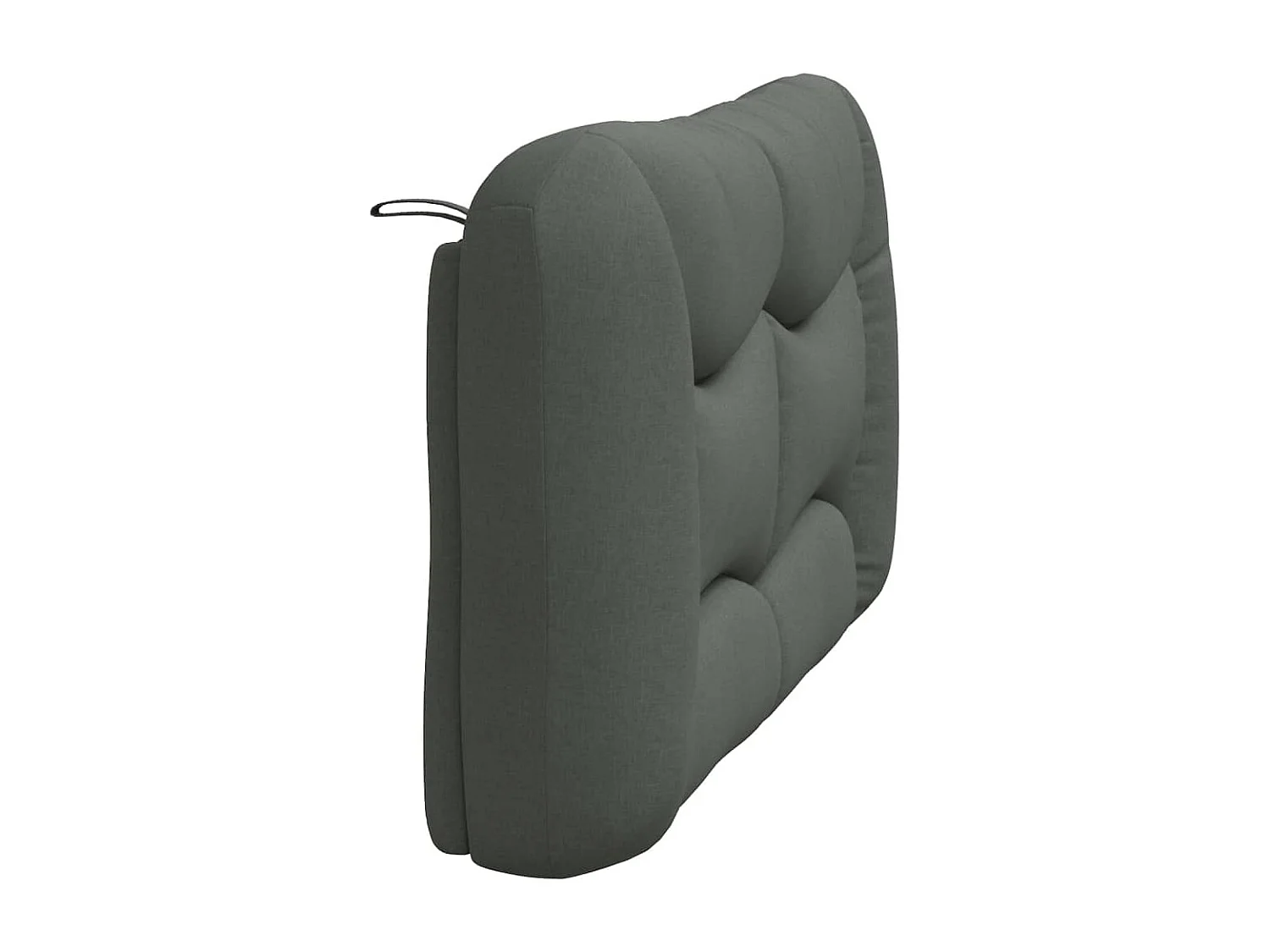 Cuscino per testiera grigio scuro in tessuto 140 cm