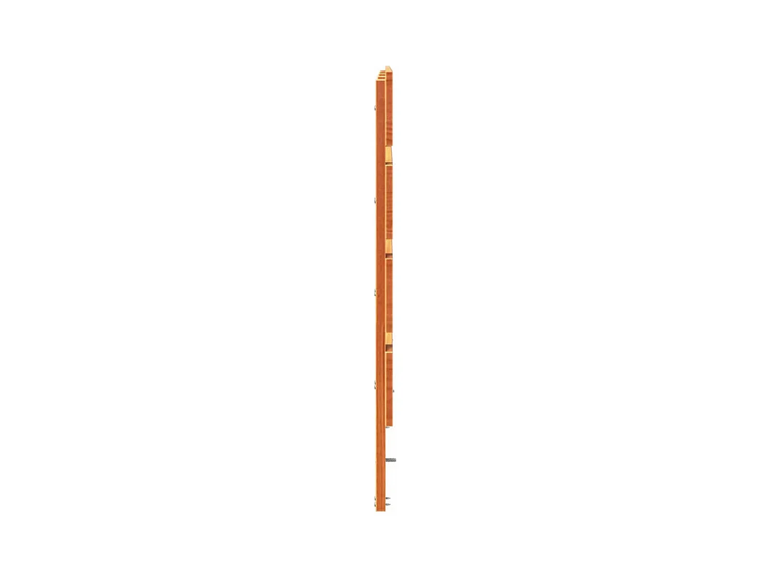 Tête de Lit Marron cire 200.5 x 3 x 80 cm Bois massif en pin