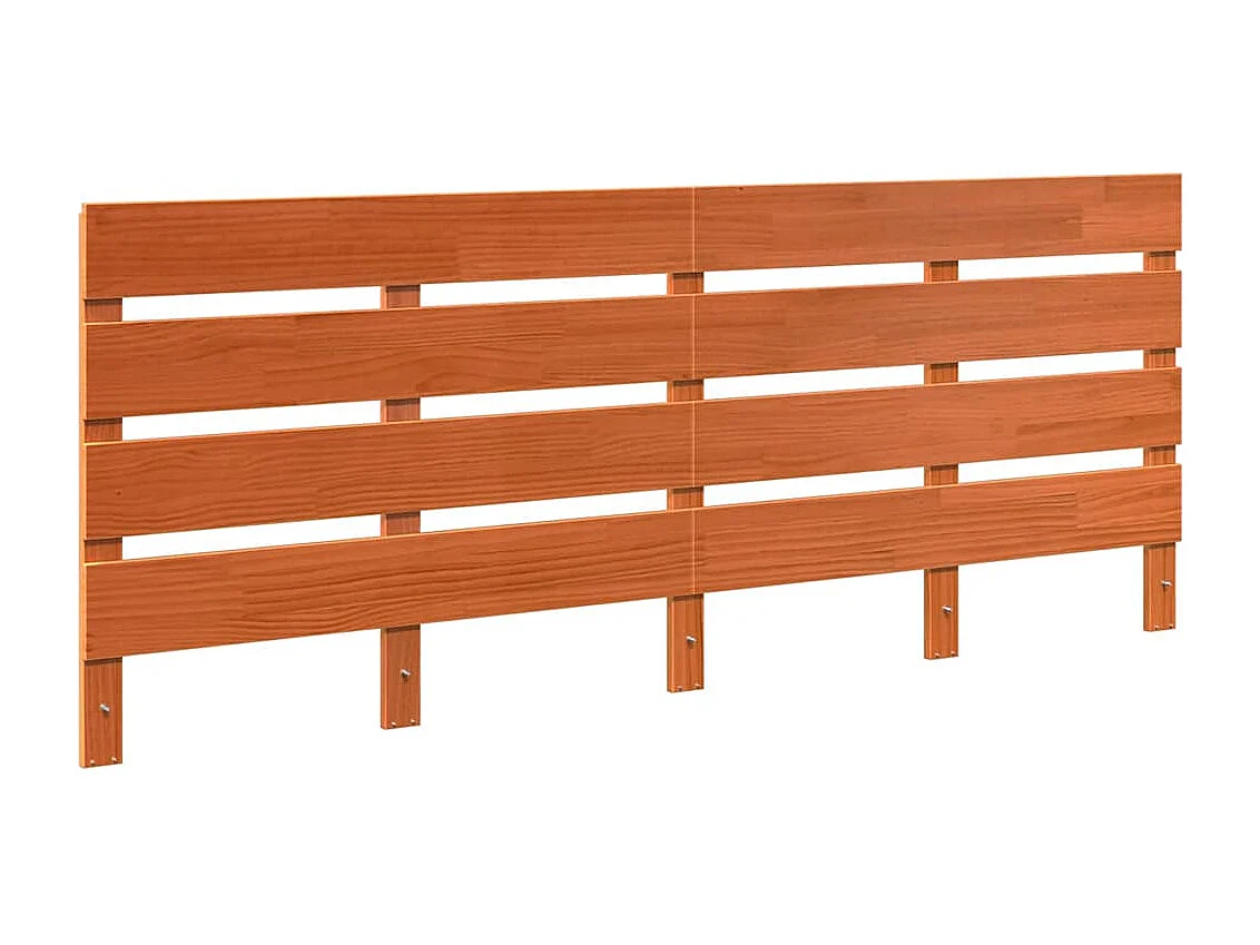 Tête de Lit Marron cire 200.5 x 3 x 80 cm Bois massif en pin