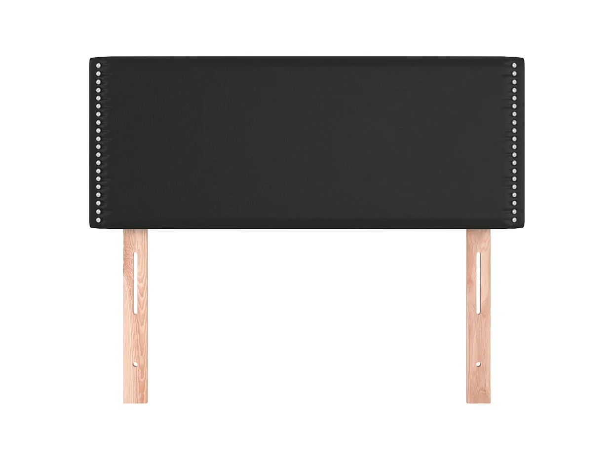Tête de lit Noir 80x5x78/88 cm Similicuir