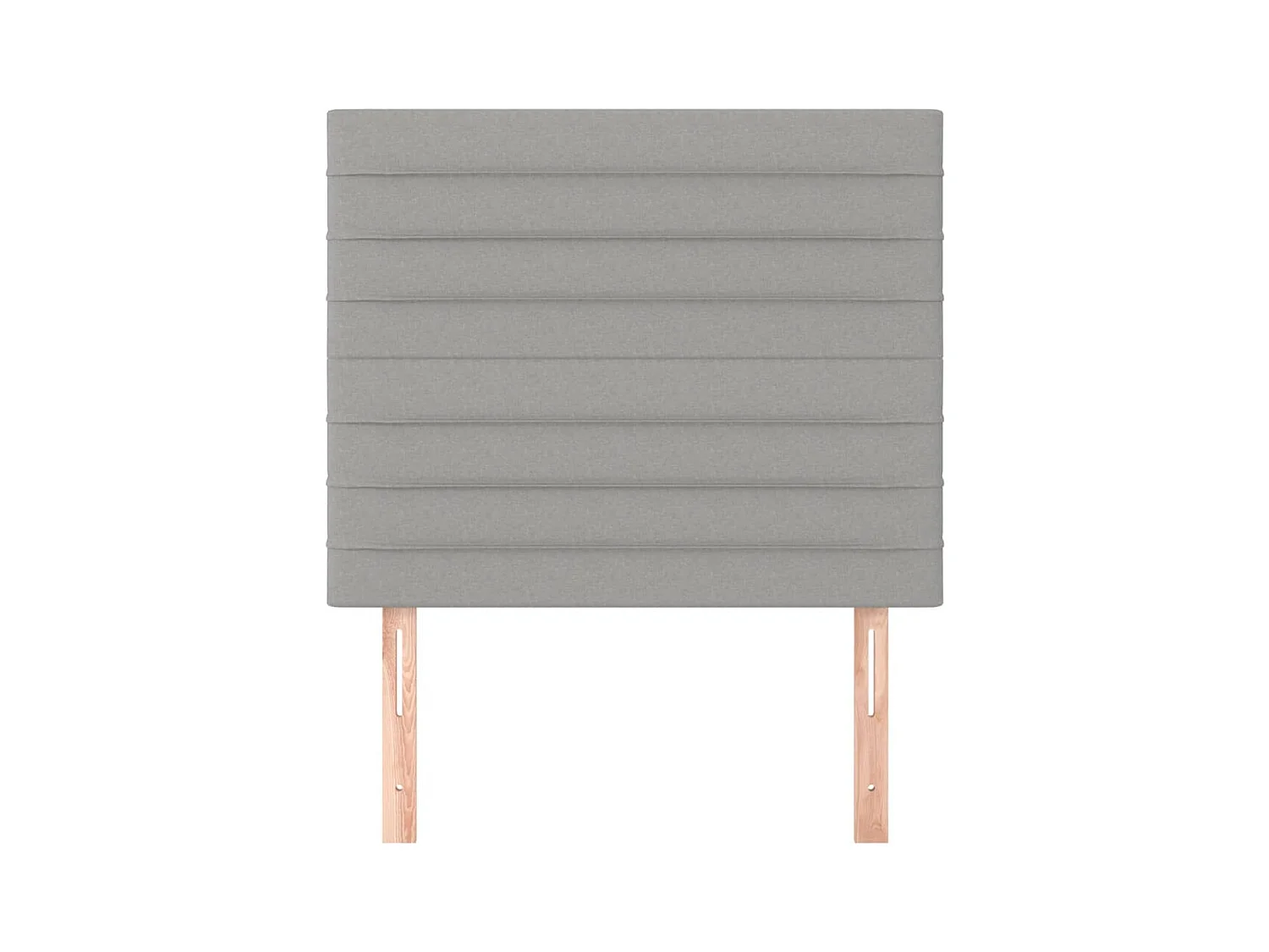 Testiere 2 pz Grigio chiaro 100x5x78/88 cm Tessuto