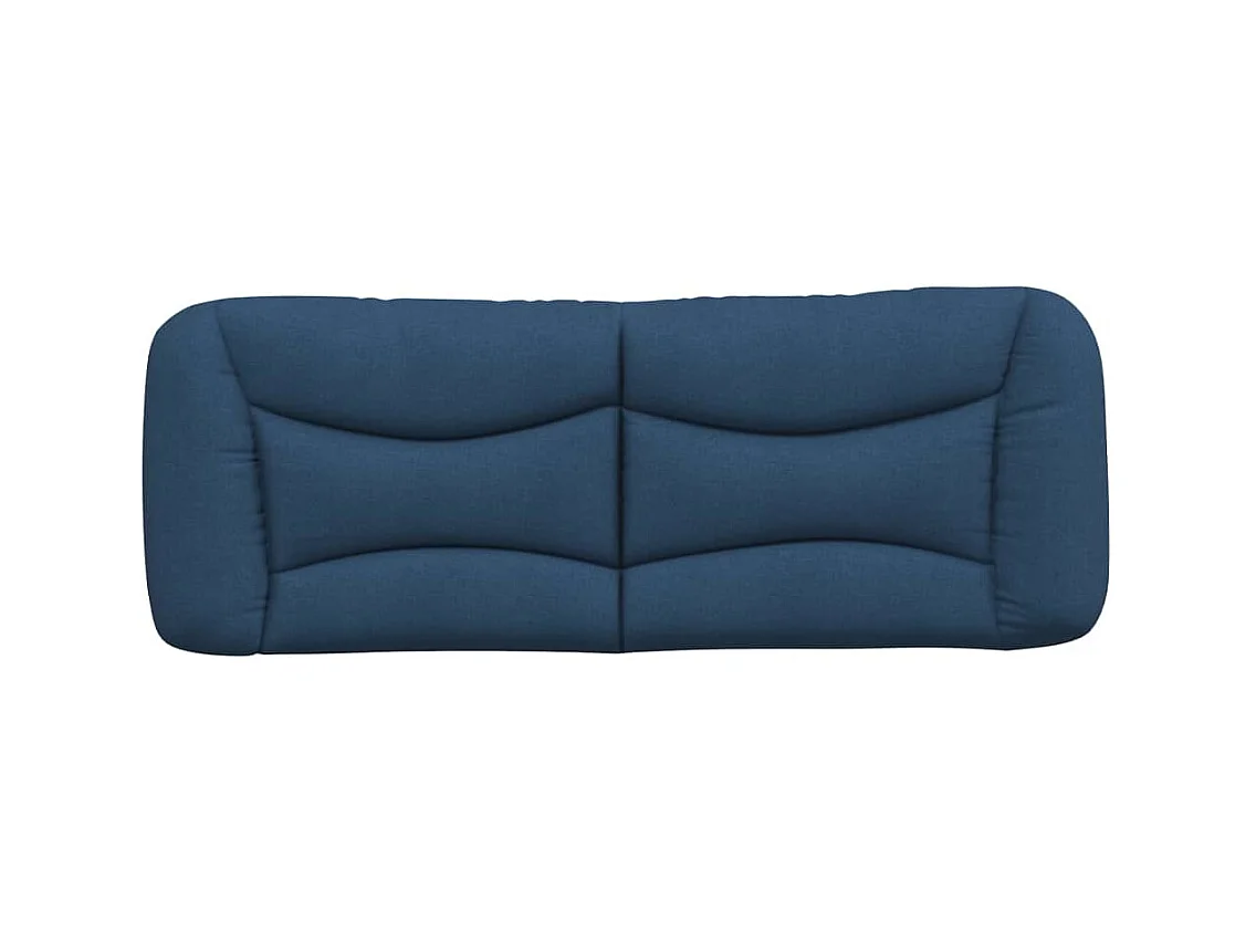 Blauw hoofdbordkussen 140 cm stof