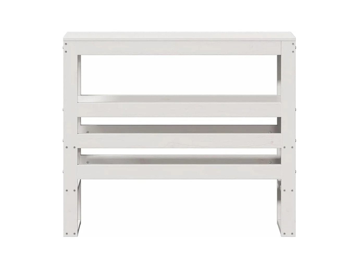 Hoofdbord met planken wit 75 cm massief grenenhout