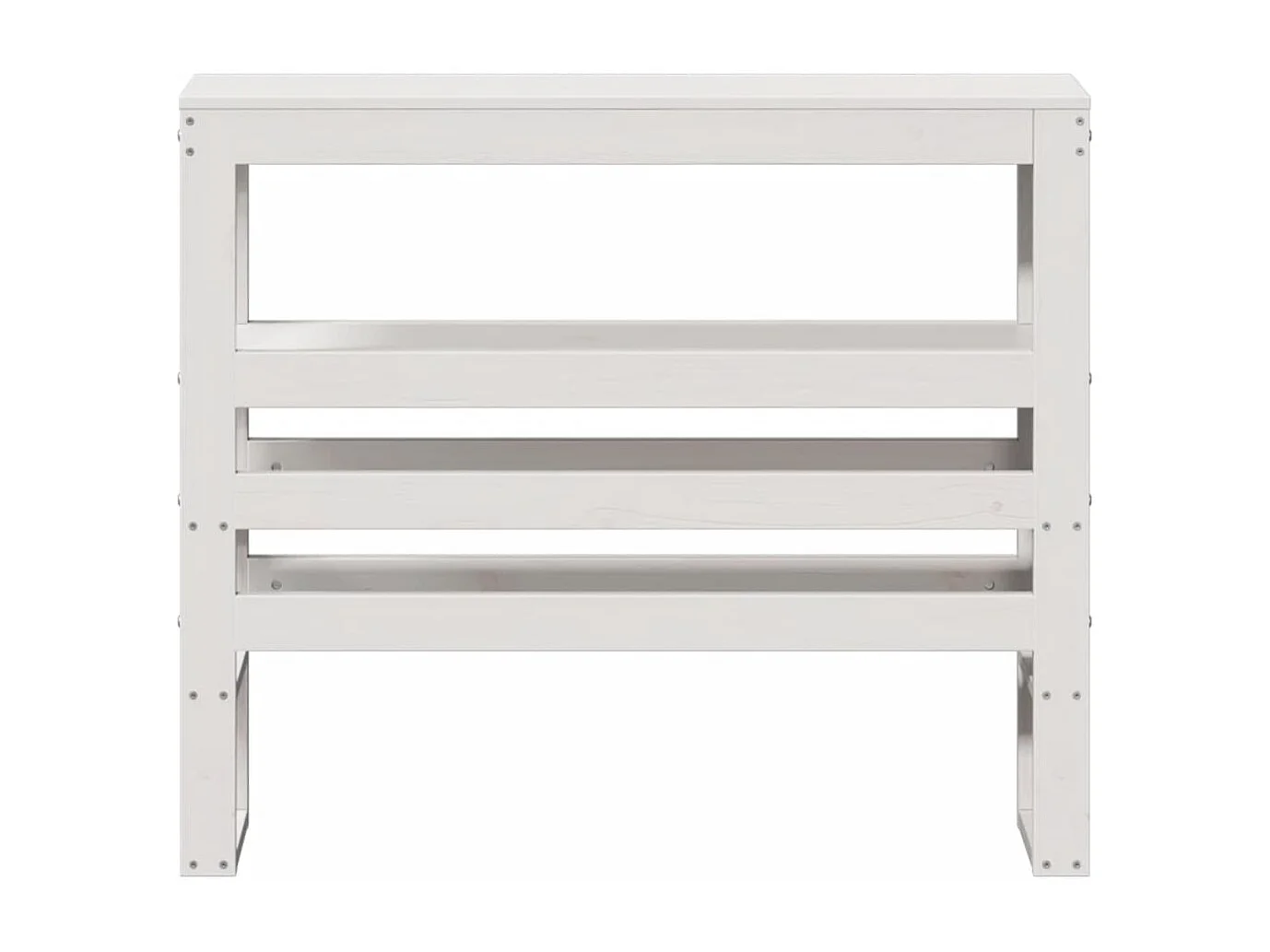 Cabecero con estantes blanco 75 cm madera maciza de pino