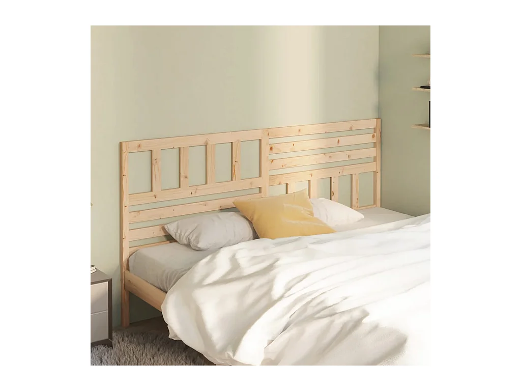 Tête de lit 186x4x100 cm Bois massif de pin