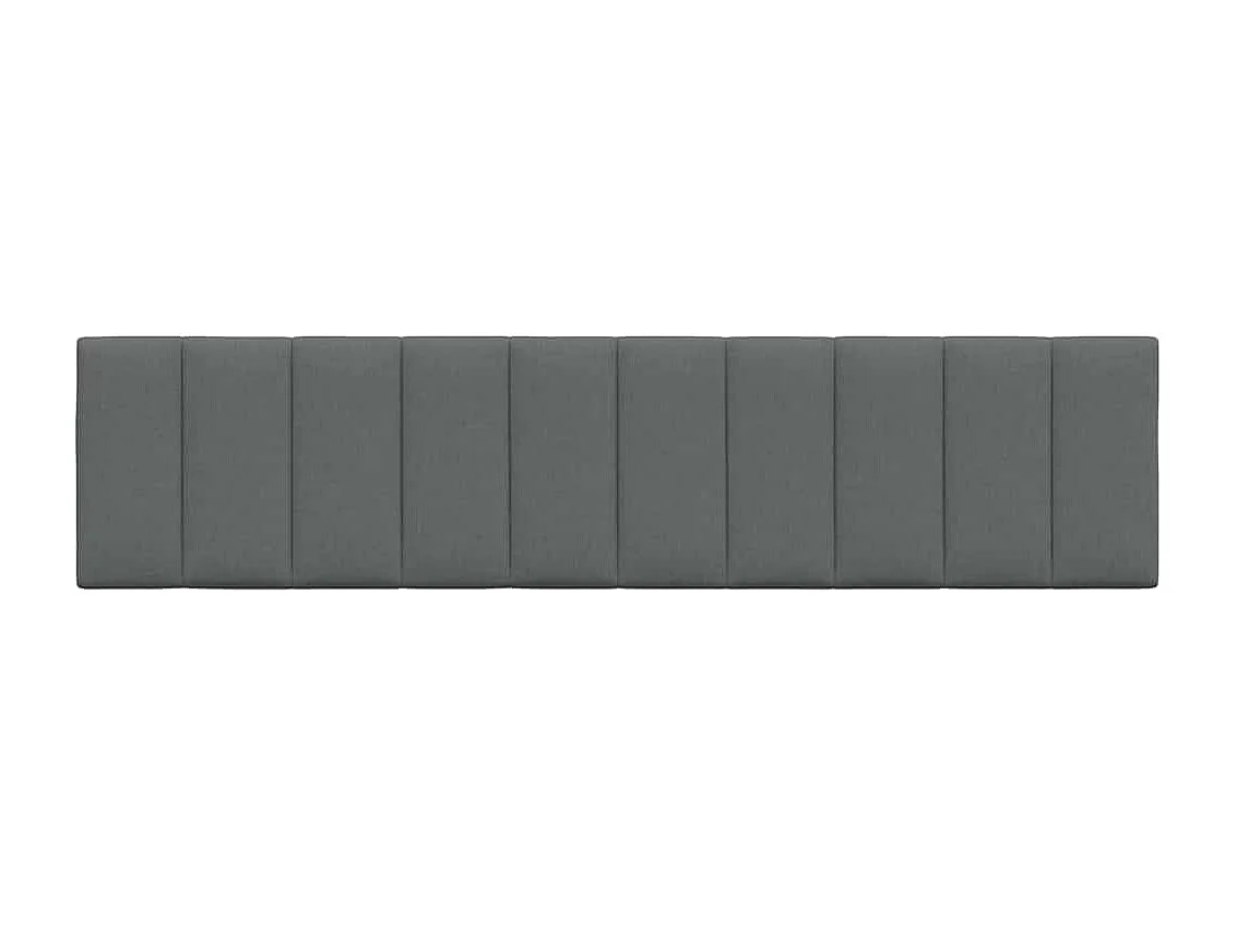 Coussin de tête de lit gris foncé 200 cm tissu