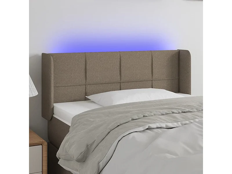 Cabecero LED color topo 103x16x78/88 cm Tela