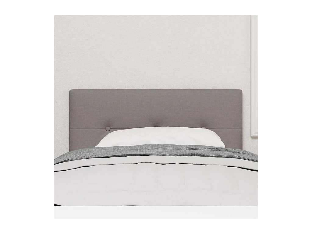 Tête de Lit LED avec des lumières à LED Taupe 90 cm tissu