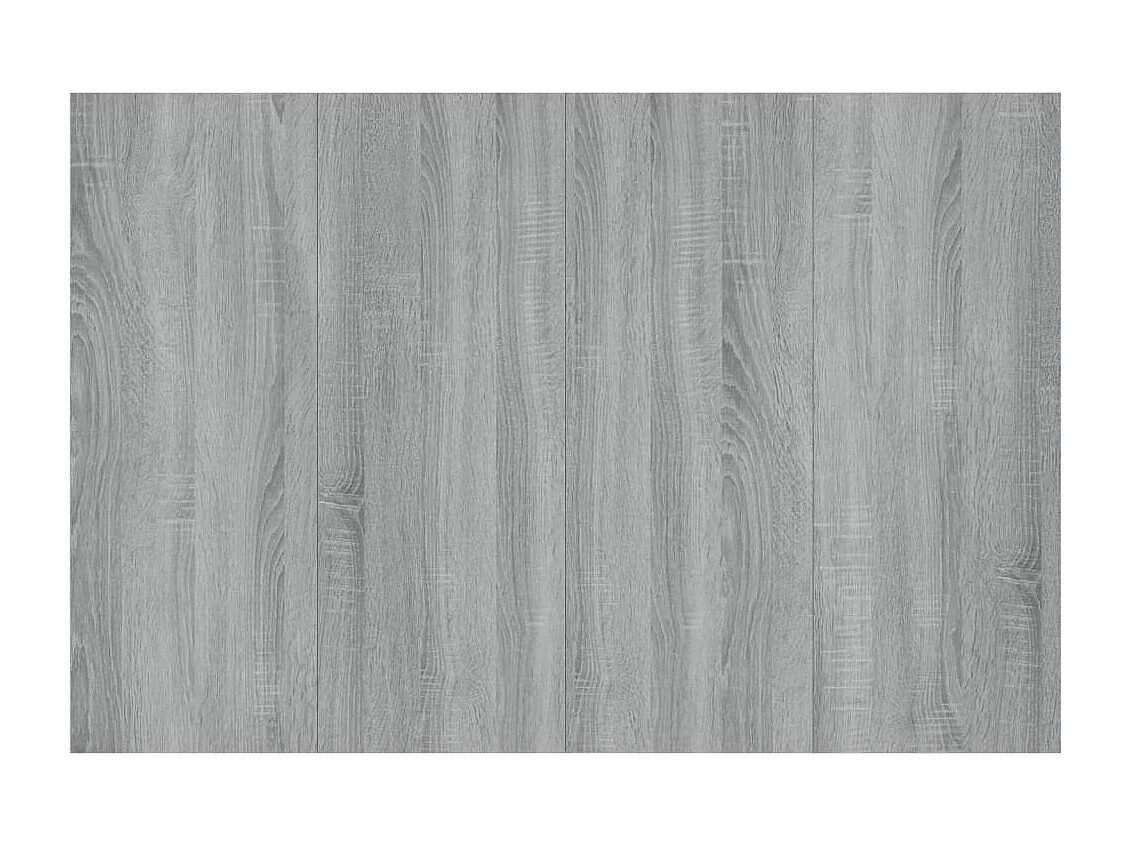 Sonoma Gray Engineered Wood Hoofdbord met Kasten