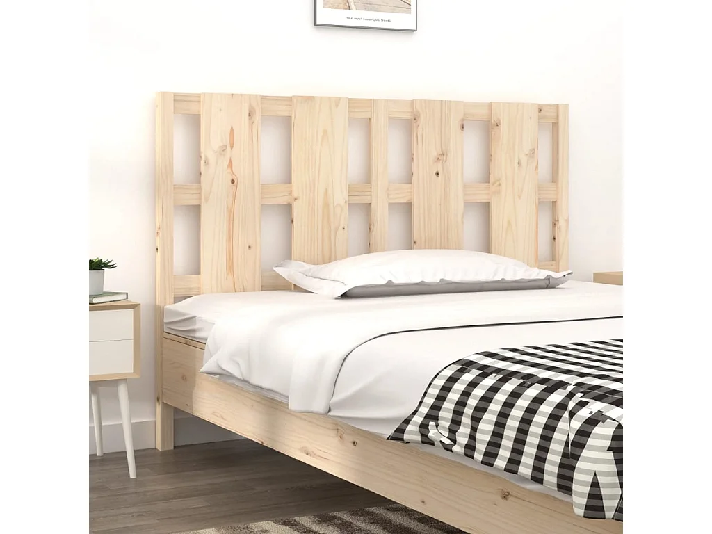 Cabecero 125,5x4x100 cm Madera maciza de pino