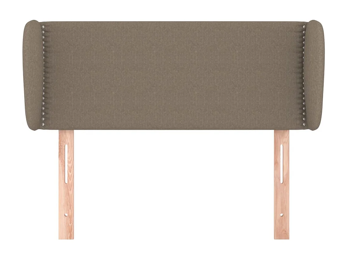 Kopfteil mit Flügeln Taupe 93x23x78/88 cm Stoff