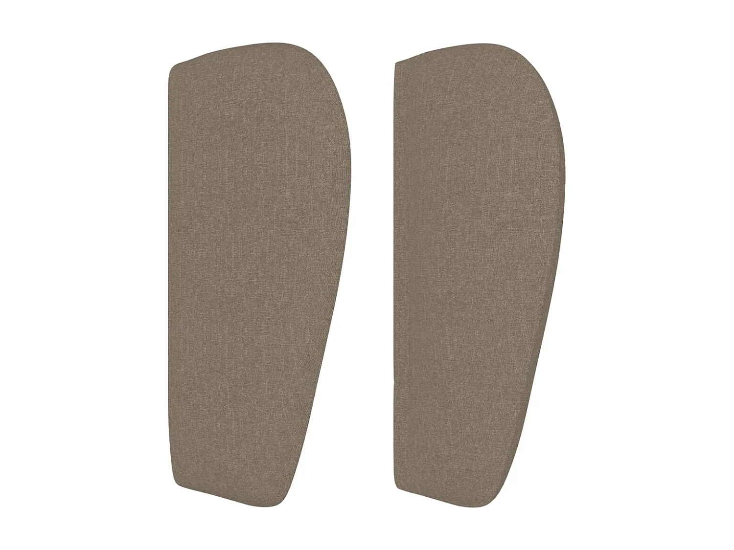 Kopfteil mit Flügeln Taupe 93x23x78/88 cm Stoff