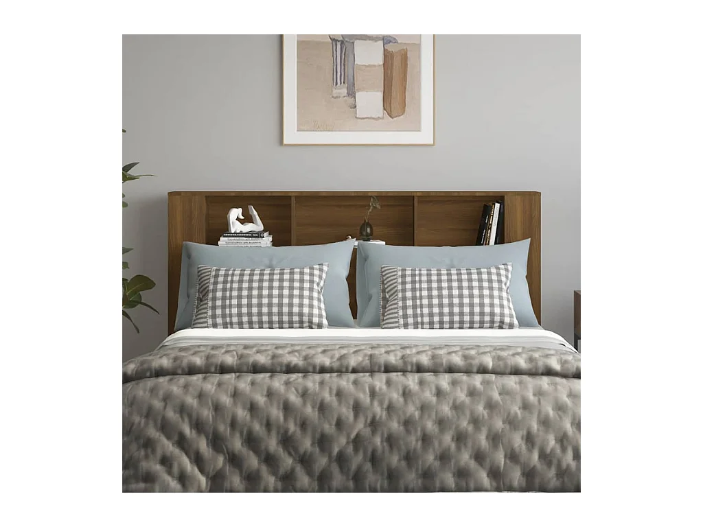 Hoofdbordkast Bruin eiken 180x18,5x104,5 cm