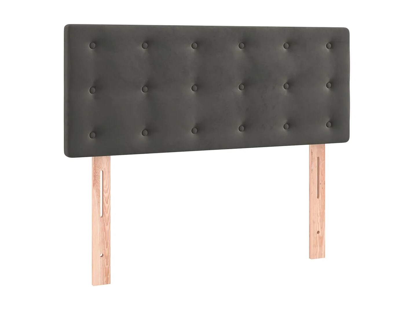 Tête de lit Gris foncé 80x5x78/88 cm Velours