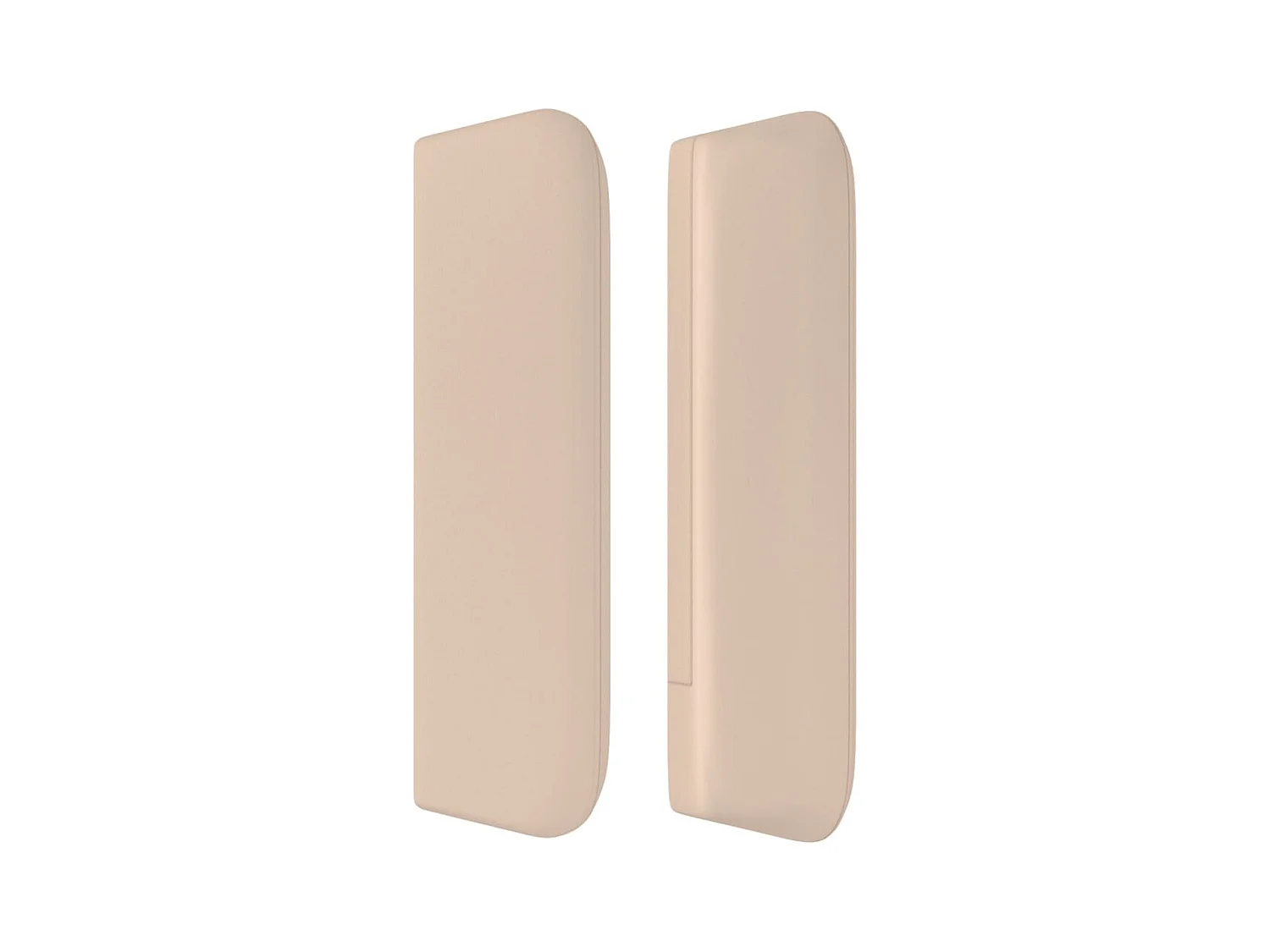 Kopfteil mit Flügeln Cappuccino 183x16x78/88 cm Kunstleder