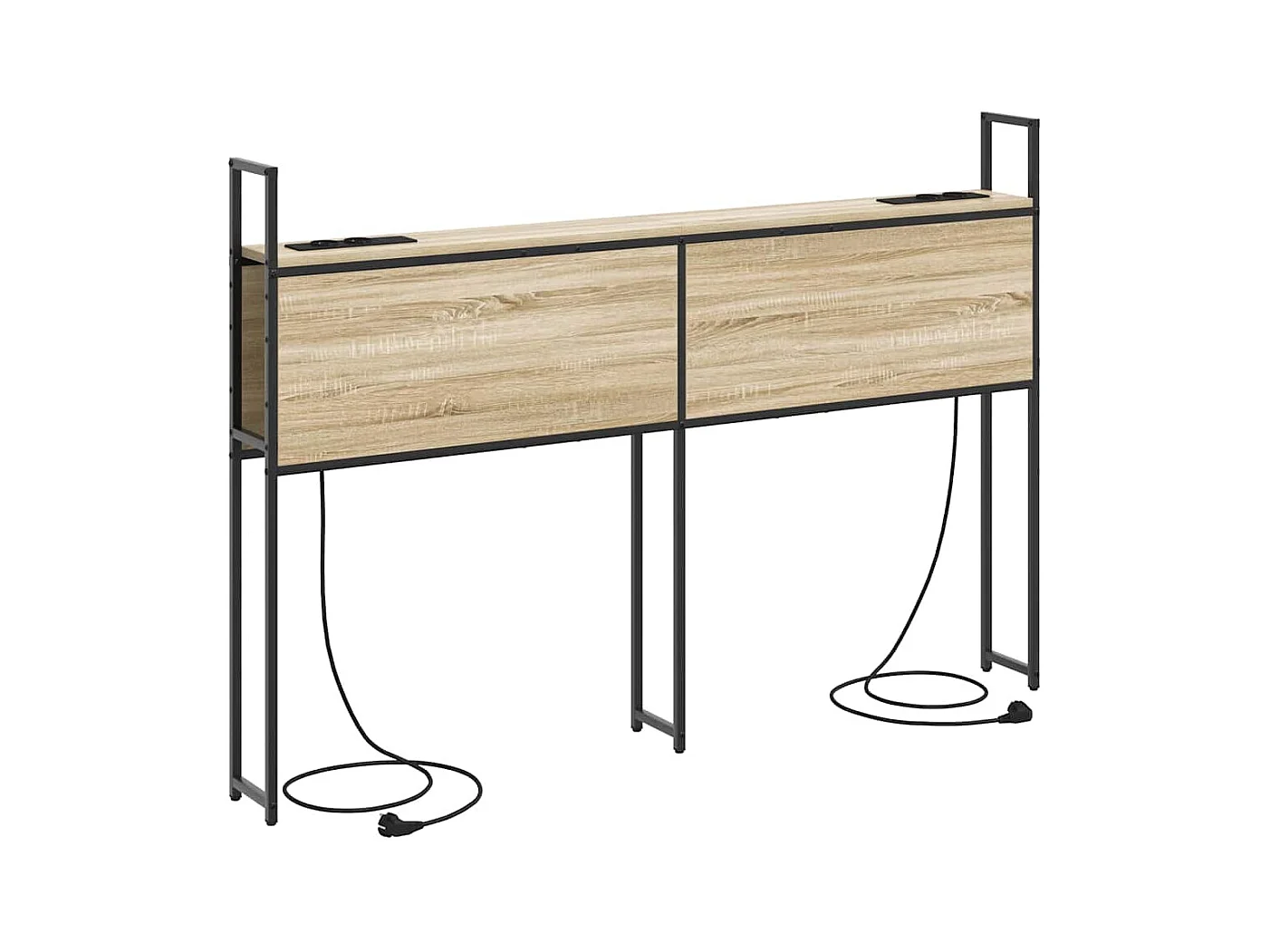 Sonoma Oak opberghoofdeinde met oplaadstation