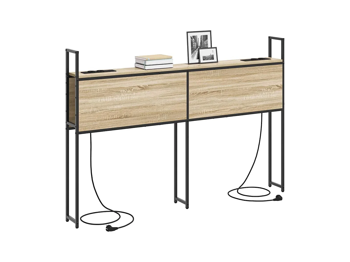 Sonoma Oak opberghoofdeinde met oplaadstation