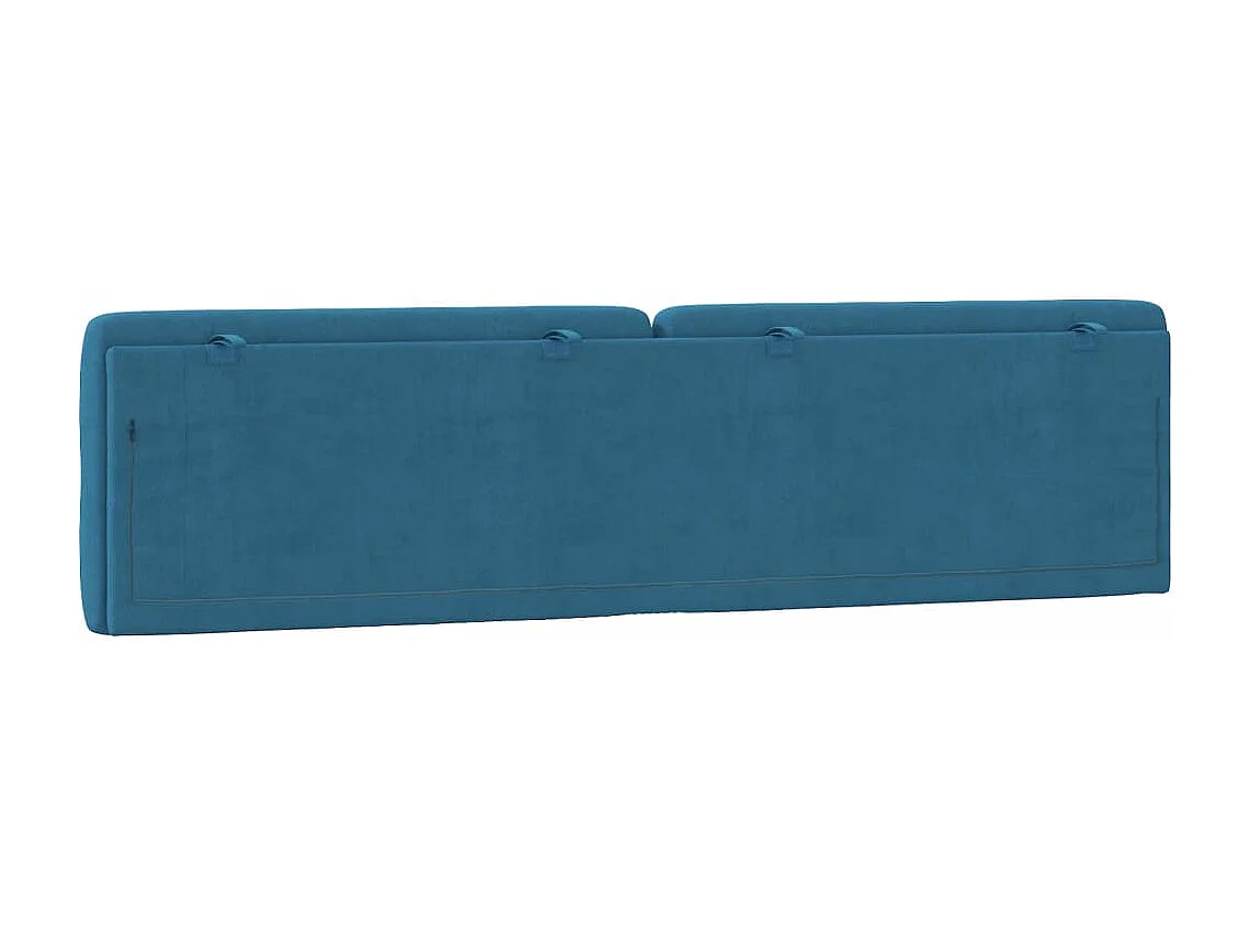Blauw hoofdbordkussen 200 cm fluweel