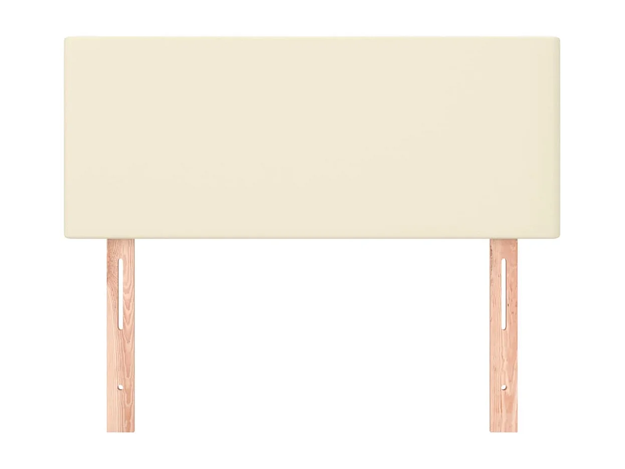 Crème hoofdbord 90x5x78/88 cm Kunstleer