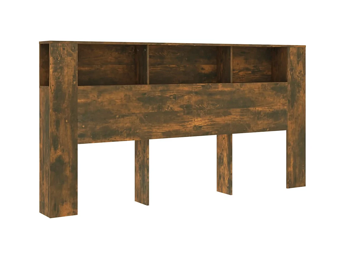 Hoofdbordkast 200x18,5x104,5 cm bewerkt hout