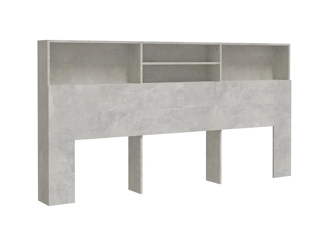 Betongrijs hoofdeindekast 200x19x103,5 cm