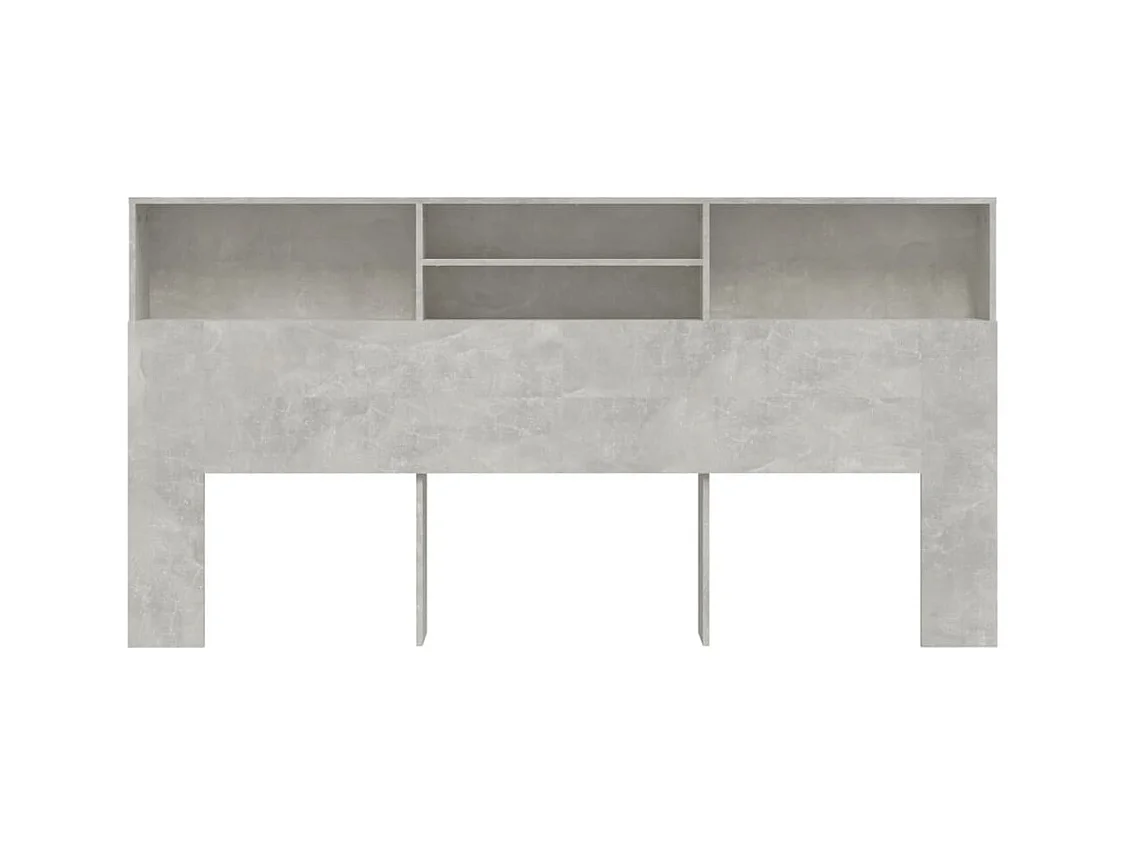 Betongrijs hoofdeindekast 200x19x103,5 cm