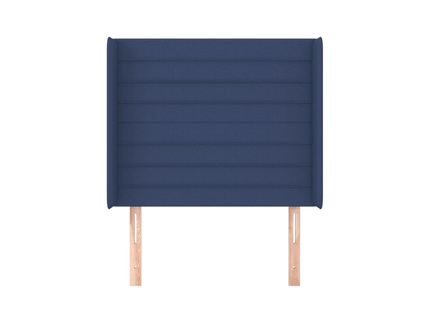 Hoofdbord met vleugels Blauw 103x16x118/128 cm Stof