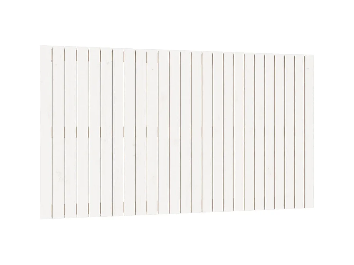 Wandhoofdbord Wit 159,5x3x90 cm Massief grenenhout