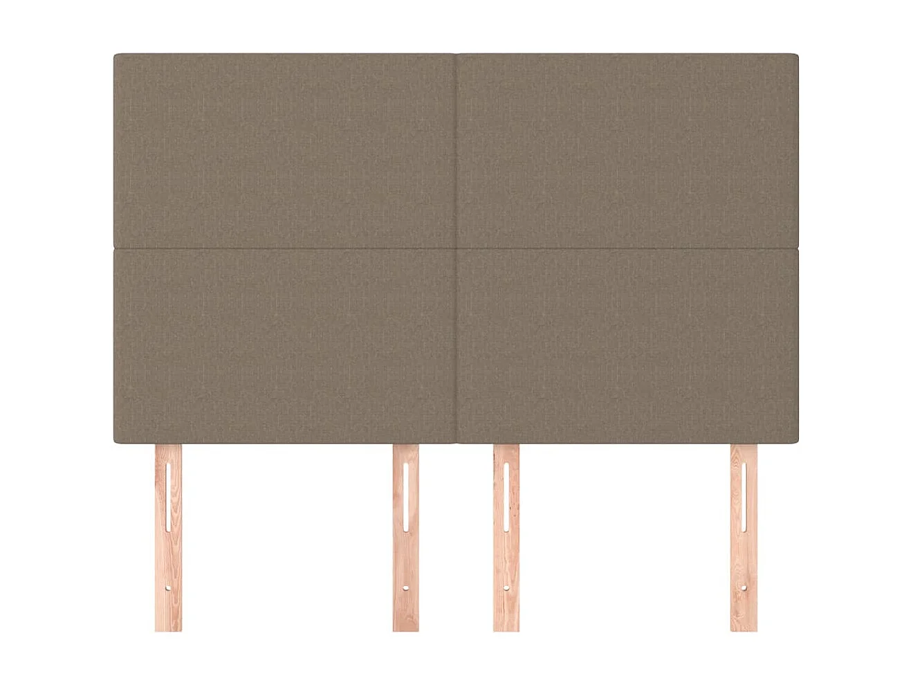 Têtes de lit 4 pcs Taupe 72x5x78/88 cm Tissu