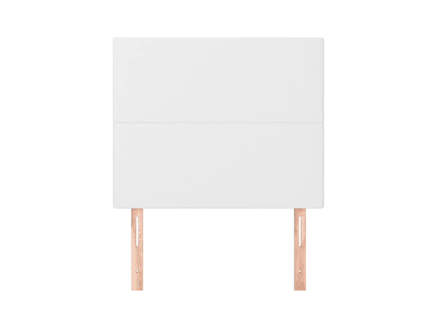 Cabeceros 2 uds Blanco 100x5x78/88 cm Polipiel