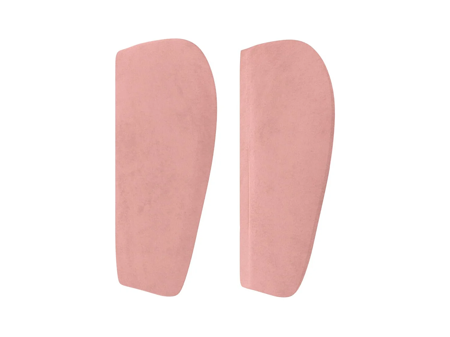 Tête de lit avec oreilles Rose 147x23x78/88 cm Velours