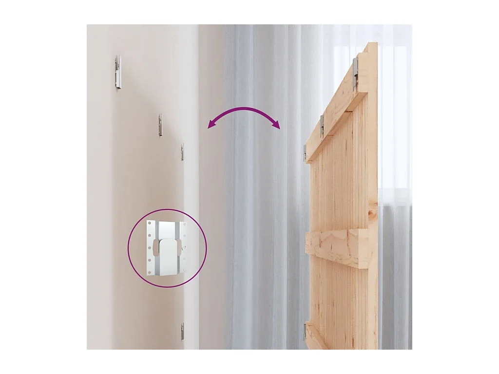 Wandhoofdbord 140x3x60 cm Massief grenenhout