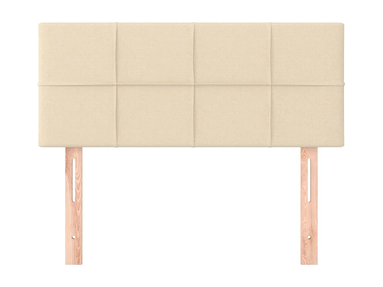 Testiera crema 80x5x78/88 cm Tessuto